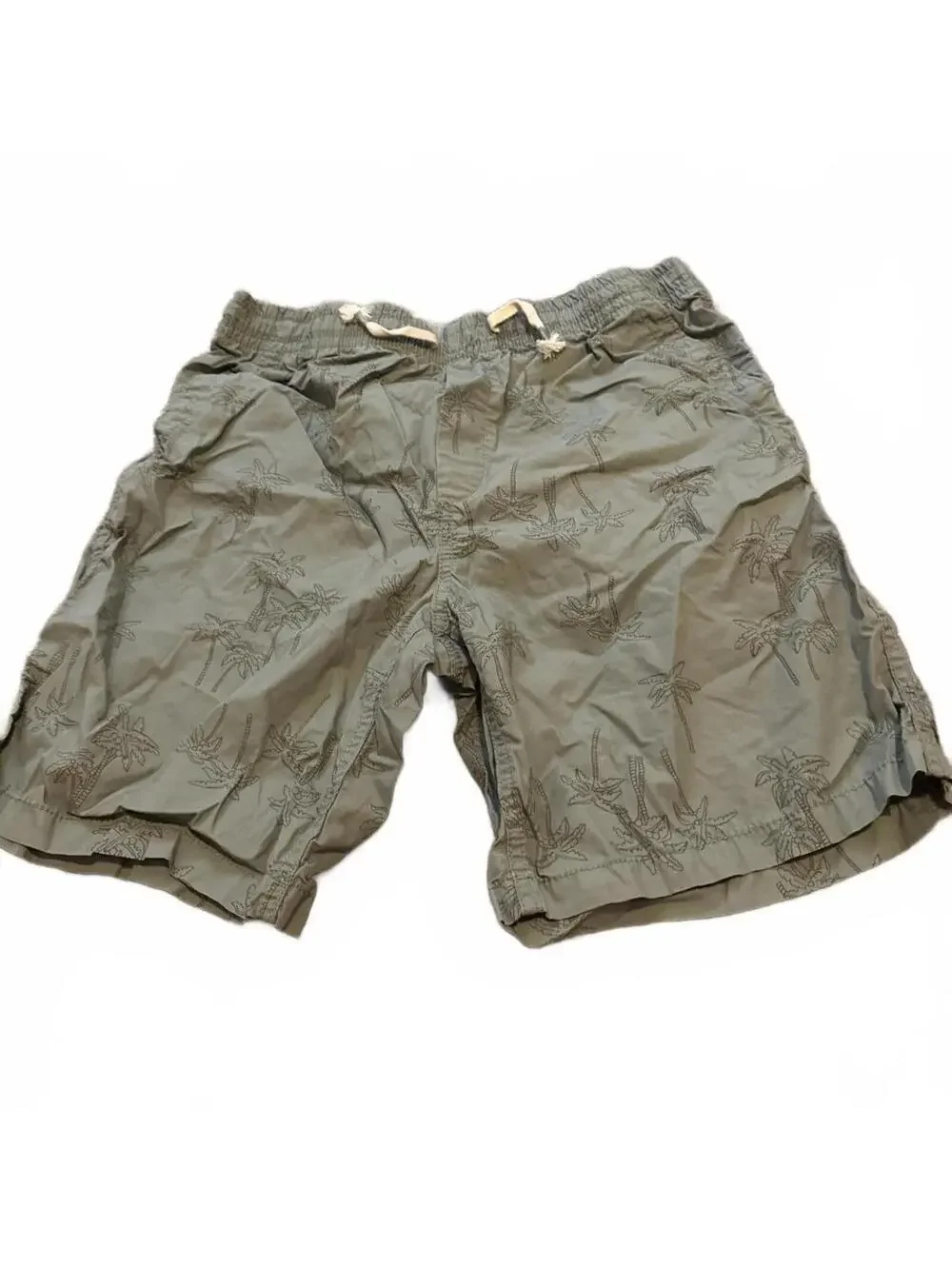 GAP Kids Boys Green Palm Print Shorts Husky XXXL 18-20